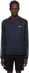 BOSS Navy Embroidered Sweatshirt