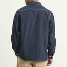 Visvim Men's Mud Wash Denim Shirt in Indigo