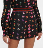 Valentino Floral wool-blend shorts