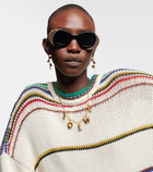 Loewe Paula's Ibiza embellished round sunglasses