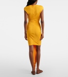 Christopher Esber Bezel Quartz Disconnect jersey minidress
