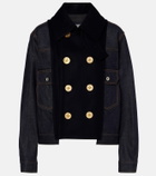 Sacai Paneled denim jacket