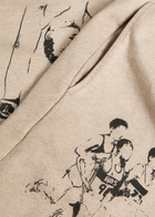 Duke And Dexter Sketch Printed Cotton Sweatpants Off White