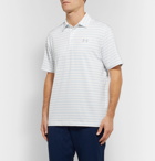Under Armour - Playoff 2.0 Striped HeatGear Golf Polo Shirt - White
