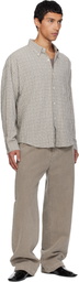 mfpen Gray Button Down Shirt
