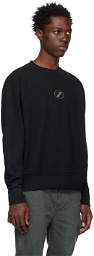 We11done Black Symbol Wappen Sweatshirt