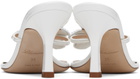 Blumarine White Butterfly Thong Sandals