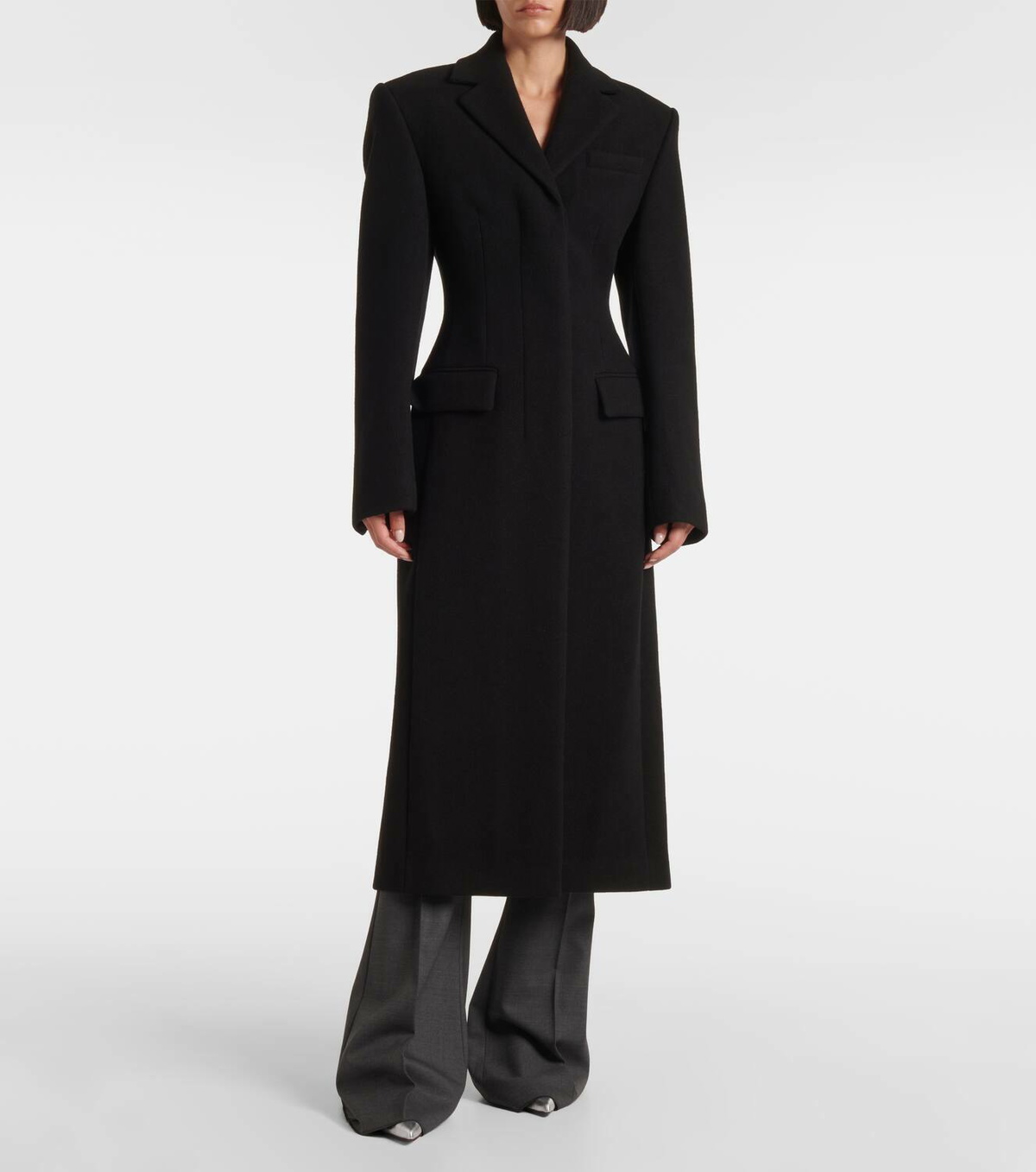 コート SPORTMAX COATS LATTE Sportmax Veleno belted virgin wool coat Sportmax