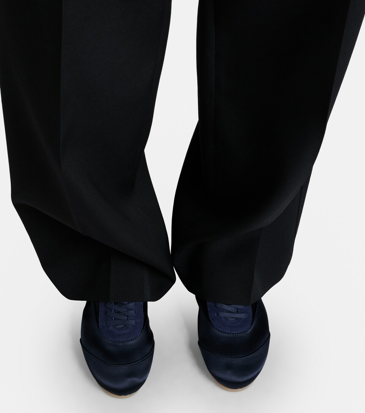 Jil Sander Etage satin sneakers