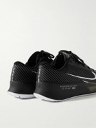 Nike Tennis - NikeCourt Air Zoom Vapor 11 Rubber-Trimmed Mesh Tennis Sneakers - Black