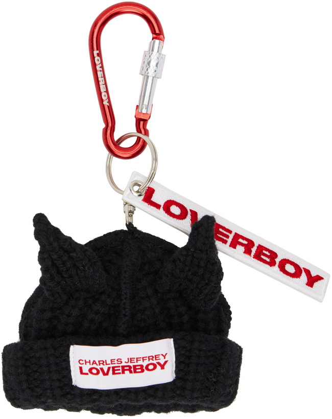 Photo: Charles Jeffrey Loverboy Black Chunky Ears Beanie Keychain