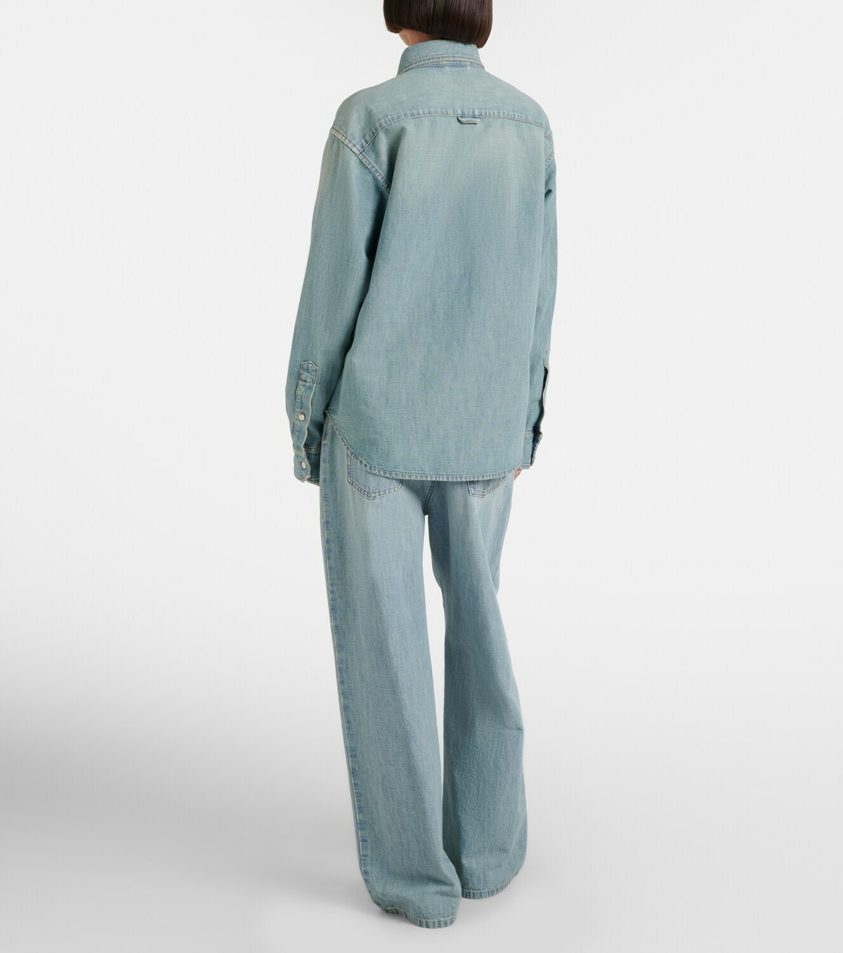 Miu Miu Chambray wide-leg jeans
