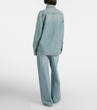 Miu Miu Chambray wide-leg jeans