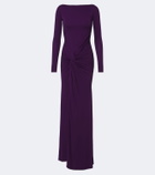 Alex Perry Gathered jersey gown