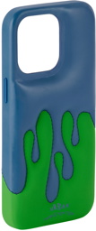 Urban Sophistication SSENSE Exclusive Blue & Green 'The Dripping Dough' iPhone 13 Pro Case