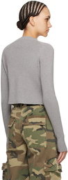 AMIRI Gray Stack Sweater