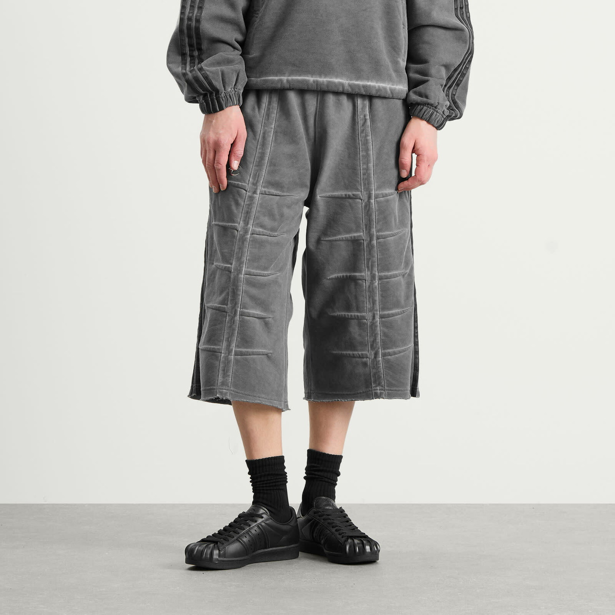 Adidas Men's x Thug Club Sweat Jort in Black