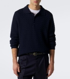 Frescobol Carioca Murilo cable-knit wool polo sweater