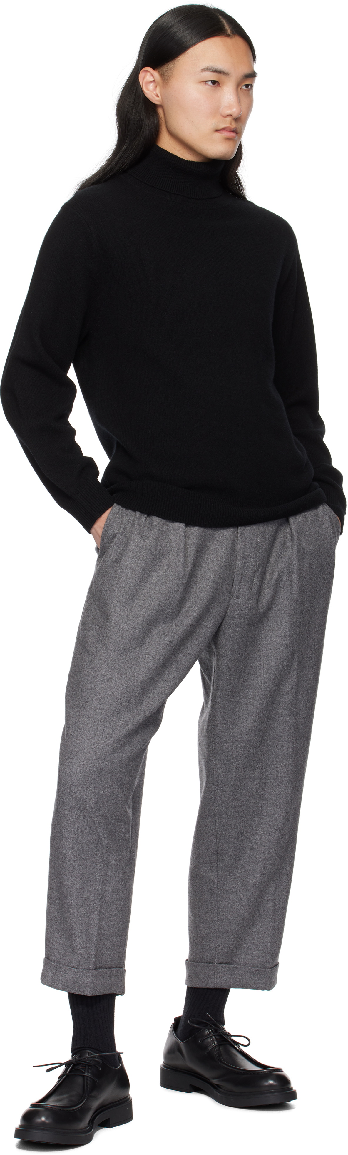 BEAMS PLUS 2 Pleats Tapered Flannel 【M】 Beams Plus 2 Pleats Tapered Flannel - Navy – Totem Brand Co.