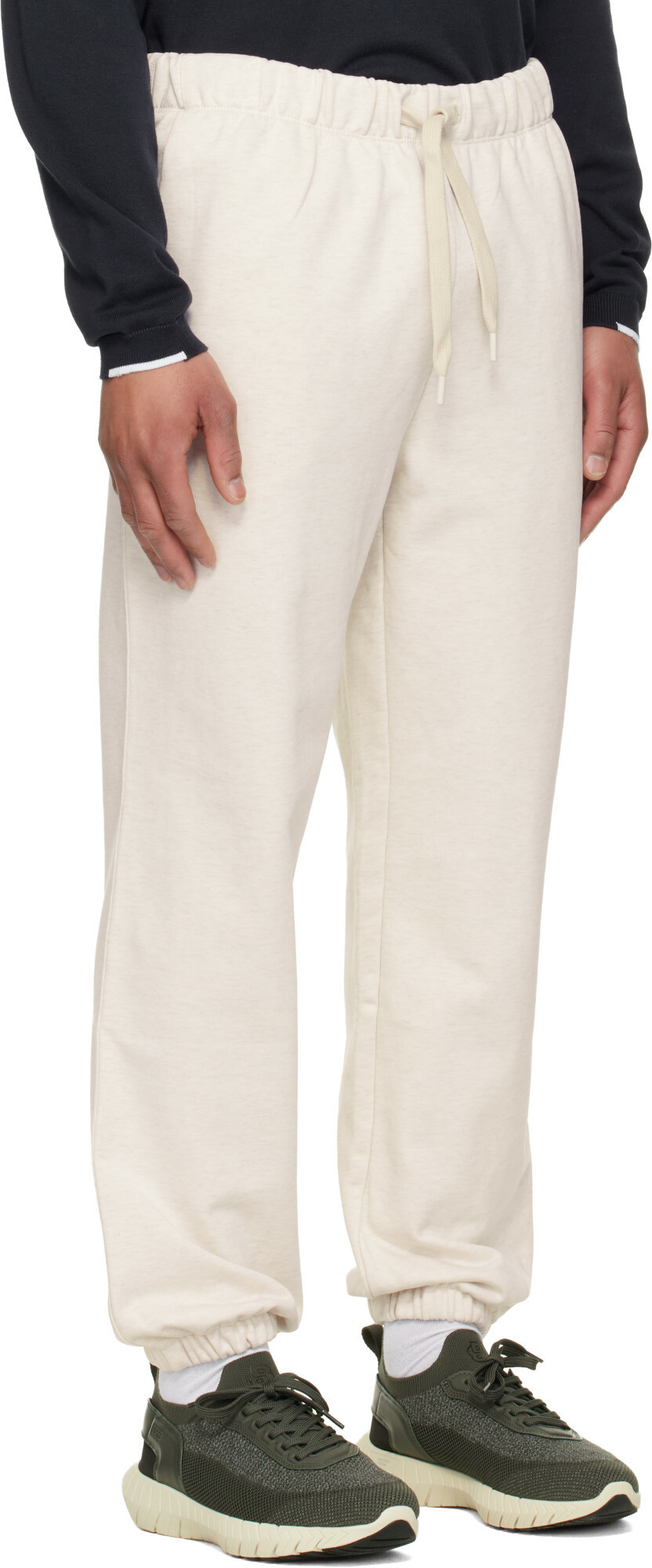 BOSS Off-White Drawstring Sweatpants