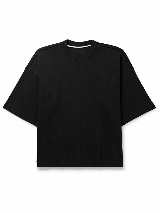 Photo: Nike - Sportswear Cotton-Blend Tech Fleece T-Shirt - Black