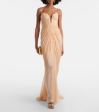 Maria Lucia Hohan Cecilia draped silk gown