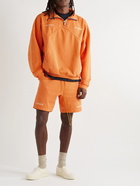 Rhude - McLaren Rhacer Straight-Leg Cotton-Jersey Drawstring Shorts - Orange