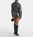 The Frankie Shop Kate faux leather shorts