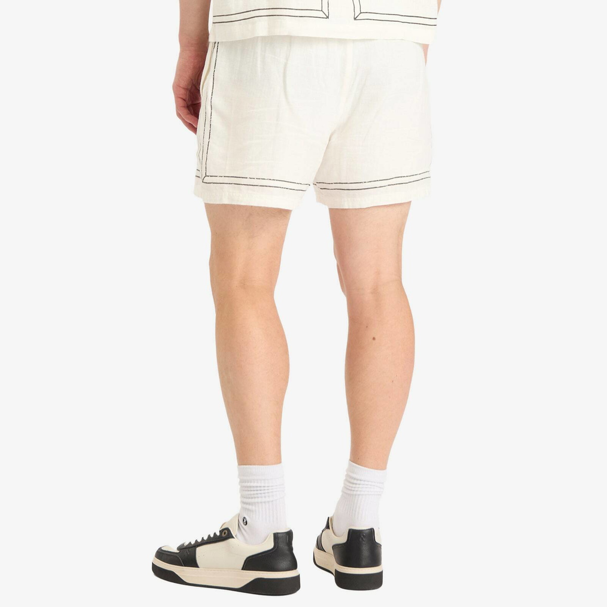 Represent Men's Border Vacation Short in Whisper White