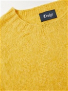 Drake's - Brushed-Wool Sweater - Yellow