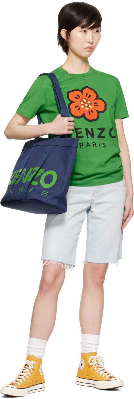 Kenzo Green Kenzo Paris 'Boke Flower' T-Shirt