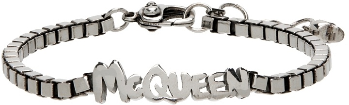 Photo: Alexander McQueen Silver Logo Necklace