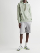 Nike - Sportswear Logo-Embroidered Cotton-Jersey Hoodie - Green