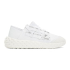 Giuseppe Zanotti White Leather Urchin Sneakers