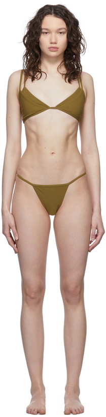 Photo: Christopher Esber Khaki Double Triangle Bikini