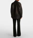 The Sei Slouchy leather blazer
