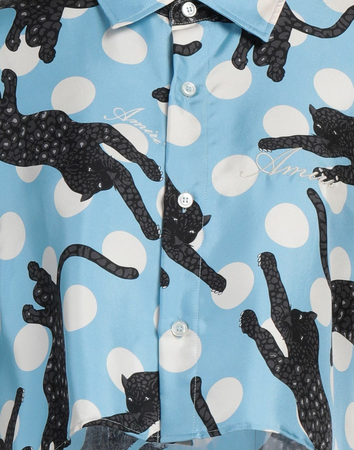 Amiri Womens Shirt Sky in Blue