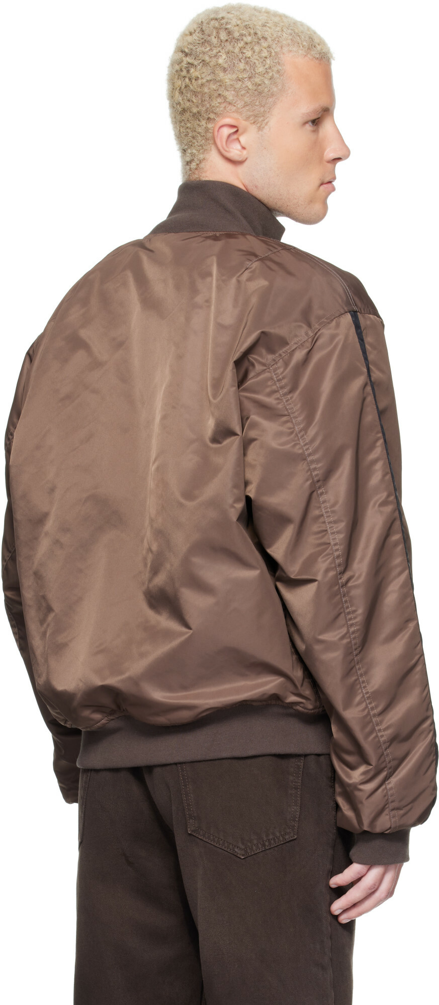ALEXANDER DIGENOVA Brown RL Bomber Jacket