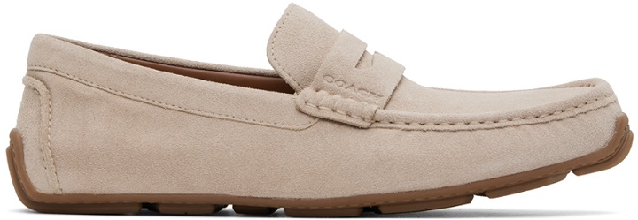 Photo: Coach 1941 Taupe Luca Driver Loafers