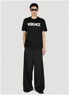 Versace Mesh Logo T-Shirt male Black