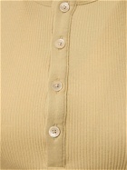 AURALEE Buttoned Cotton T-shirt