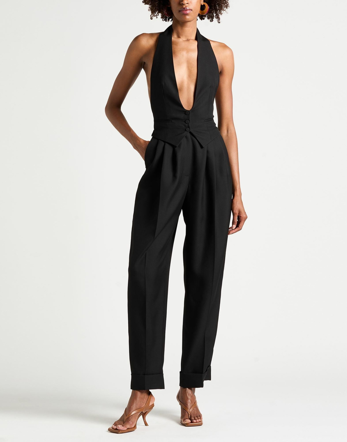 Alexandre Vauthier Womens Jumpsuit in Black