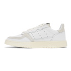 adidas Originals White and Grey Supercourt Sneakers