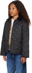 Burberry Kids Black Quilted Jacket