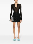 RACIL Black Misha Draped Mini Skirt