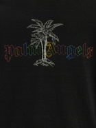 PALM ANGELS - Cotton-linen Blend T-shirt