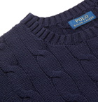 Polo Ralph Lauren - Slim-Fit Cable-Knit Cotton Sweater - Blue
