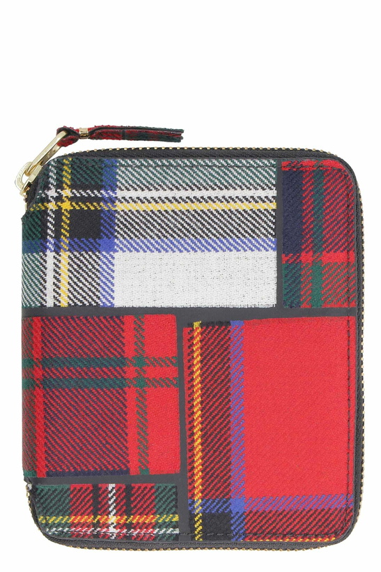 Photo: Comme des Garçons Wallet Tartan Motif Zip Around Wallet