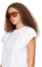 LINDA FARROW Tortoiseshell Raphael Sunglasses