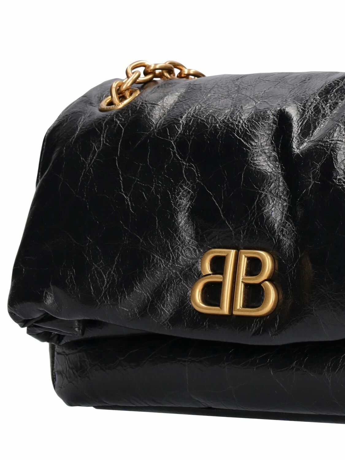 BALENCIAGA - Small Monaco Leather Shoulder Bag
